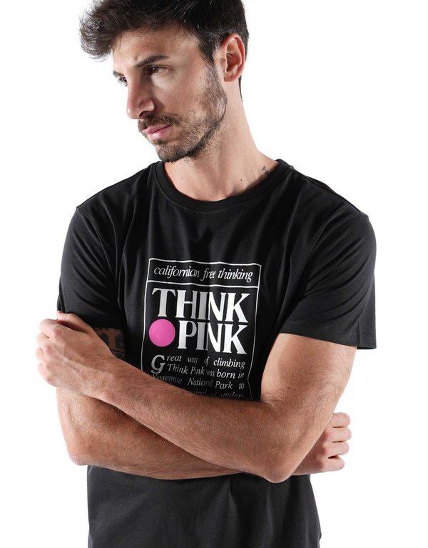 Think Pink T-Shirt Man - schwarz