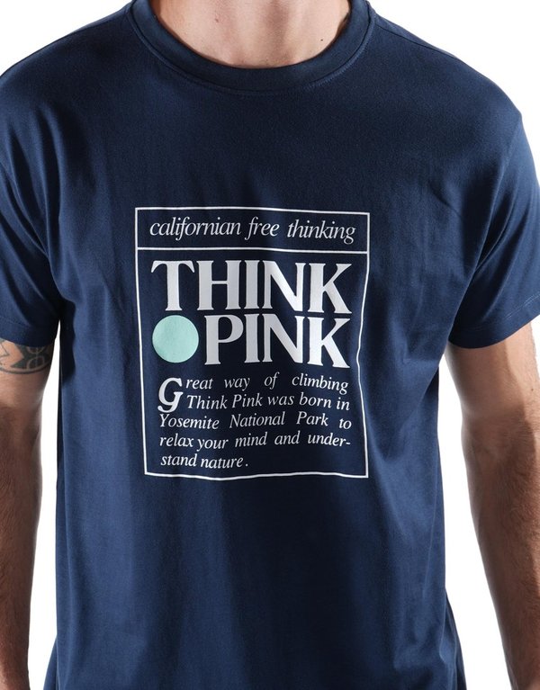 Think Pink T-Shirt Man - dunkelblau