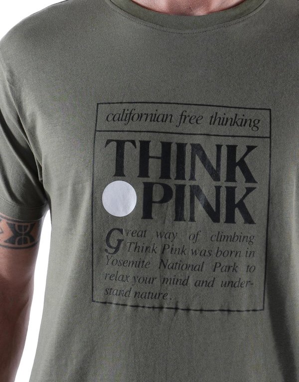 Think Pink T-Shirt Man - olive